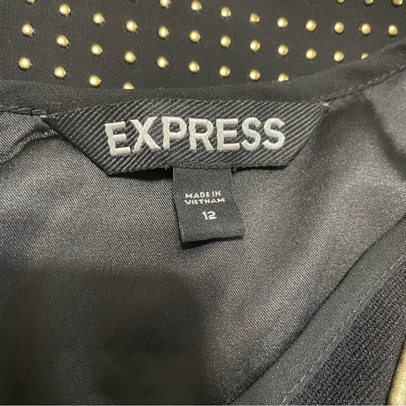 Express black and gold dress size 12 - Picture 4 of 5